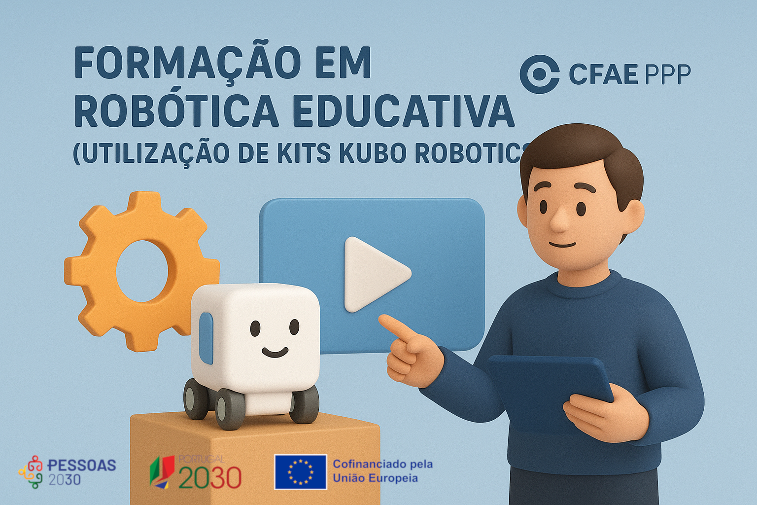 Formação em robótica educativa (utilização de kits KUBO Robotics)